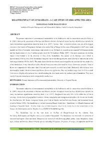 2.Conference-APP Disaster Impact on Sundarbans