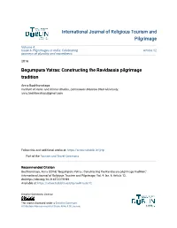 Constructing the Ravidassia Pilgrimage Tradition