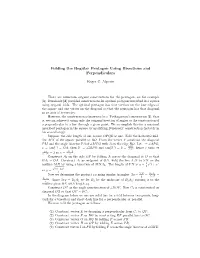 Folding the Regular Pentagon Using Bisections and Perpendiculars