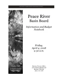 Peace River Basin Board Notebook