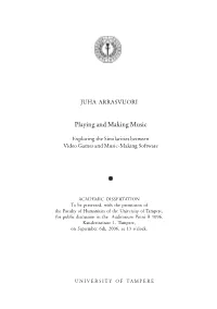 Playing and Making Music