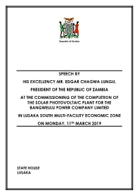 Speech by His Excellency Mr