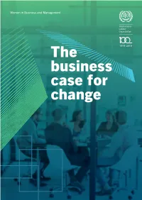 The Business Case for Change Women in Business and Management the Business Case for Change