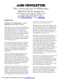 Aobs Newsletter