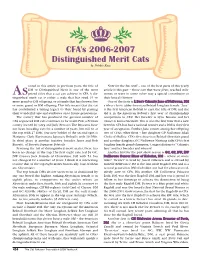 Asnoted in This Article in Previous Years, the Title of DM Or Distinguished Merit Is One of the Most Prized Titles That a Cat Ca