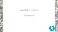 Open Source Firmware