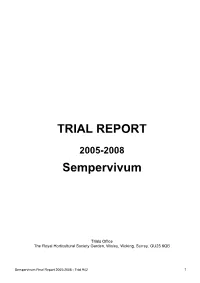 Trial Report