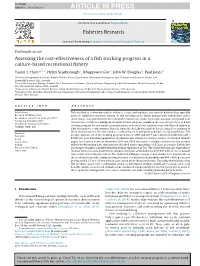 Assessing the Cost-Effectiveness of a Fish Stocking Program in a Culture