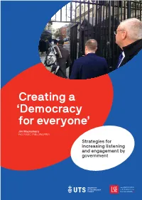 Creating a 'Democracy for Everyone' 3 Foreword