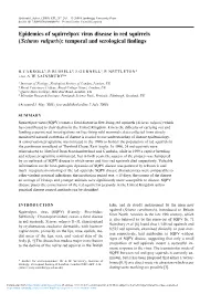 Epidemics of Squirrelpox Virus Disease in Red Squirrels ( Sciurus Vulgaris)