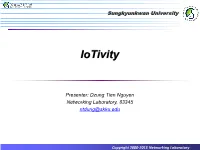 Iotivity Demo Networking Laboratory 2/37 Iotivity Target
