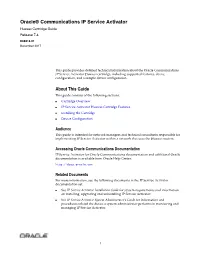 Oracle Communications IP Service Activator Huawei Cartridge Guide, Release 7.4 E88218-01 Copyright © 2010, 2017, Oracle And/Or Its Affiliates