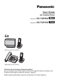 Panasonic User Guide