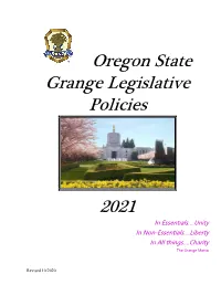2021 Legislative Policy Handbook