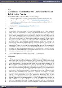 Assessment of the History and Cultural Inclusion of 2 Public Art In