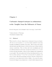 Chapter 1 Carbonate Clumped Isotopes In