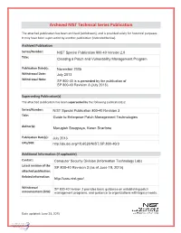Creating a Patch and Vulnerability Management Program