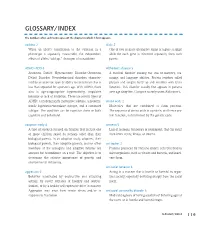 Glossary/Index