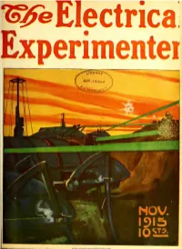 The Electrical Experimenter" When Writ,, G to Advertisers