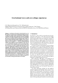 Gravitational Waves and Core-Collapse Supernovae