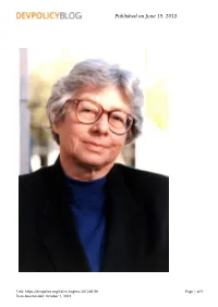 Helen Hughes