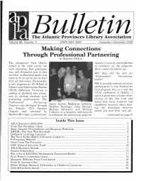 Making Connections Through Professional Partnering by Heather O'brien the Changeover from Library Student