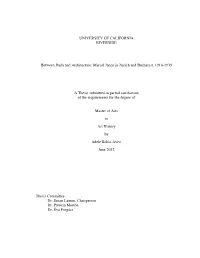 Marcel Janco in Zurich and Bucharest, 1916-1939 a Thesis Submi