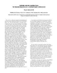 Rupture and Reconstruction: the Transformation of Contemporary Orthodoxy