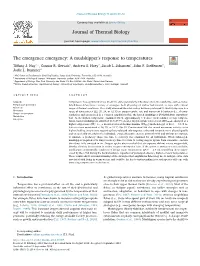 The Emergence Emergency a Mudskipper's Response To