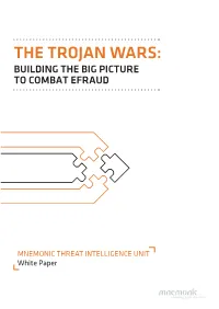 The Trojan Wars: Building the Big Picture to Combat Efraud