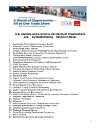 US Cluster/Edos Delegation