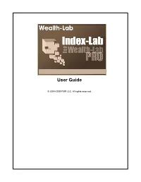 User Guide Index-Lab