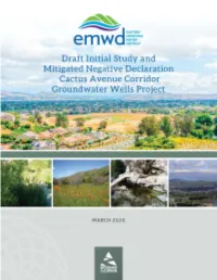 Draft Initial Study and Mitigated Negative Declaration