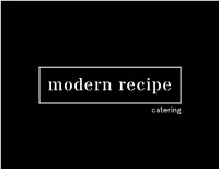 Full Catering Menu