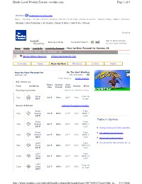 Local Weather Page 1 of 4 Hourly Local Weather Forcast