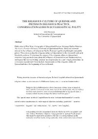 Pietism in Religious Practice, Congregationalism in Ecclesiastical Polity