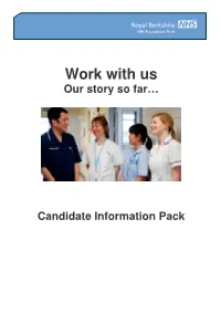 Work with Us Our Story So Far…