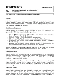Chase Line Electrification and Bloxwich Level Crossing