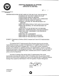 Department of Defense Command & Control Implementation Plan Version
