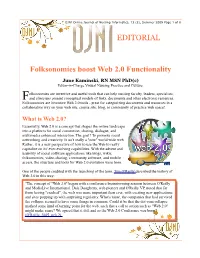 EDITORIAL Folksonomies Boost Web 2.0 Functionality