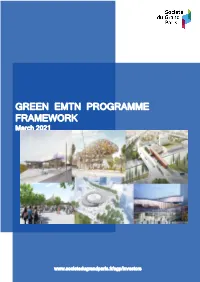 GREEN EMTN PROGRAMME FRAMEWORK March 2021