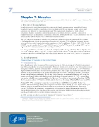 Measles: Chapter 7.1 Chapter 7: Measles Paul A