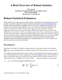 Robust Statistics