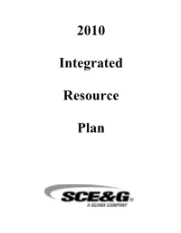 SCE&G Forecast of Summer Loads and Resources
