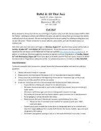 BATJ Class and Recital Information with Waiver