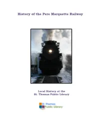 History of the Pere Marquette Railway