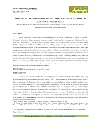 Issues of Hazara Community and Sectarianism in Quetta (Pakistan)