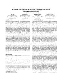 Understanding the Impact of Encrypted DNS on Internet Censorship