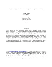 Flow and Stock Effects of Large-Scale Treasury Purchases