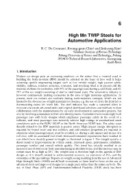 High Mn TWIP Steels for Automotive Applications